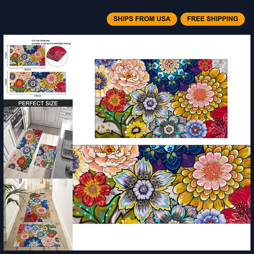 Modern large floral boho - large,